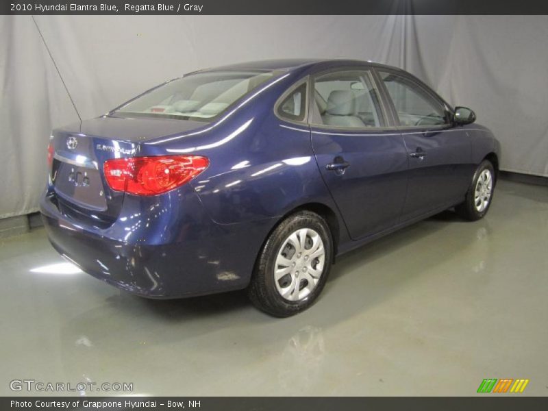 Regatta Blue / Gray 2010 Hyundai Elantra Blue