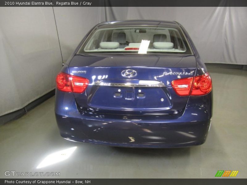 Regatta Blue / Gray 2010 Hyundai Elantra Blue