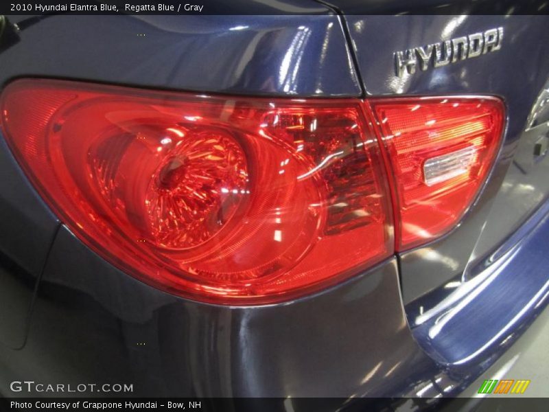Regatta Blue / Gray 2010 Hyundai Elantra Blue