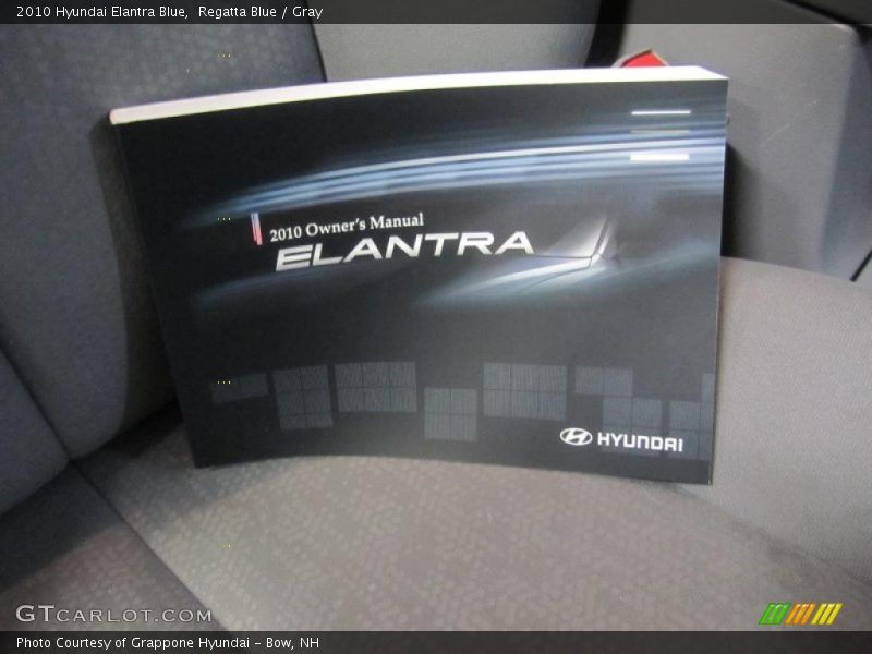 Regatta Blue / Gray 2010 Hyundai Elantra Blue