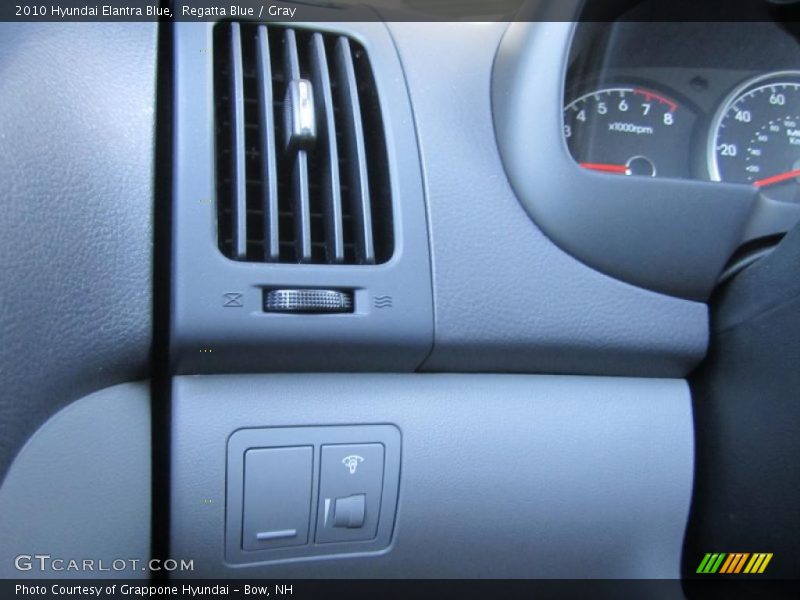 Regatta Blue / Gray 2010 Hyundai Elantra Blue