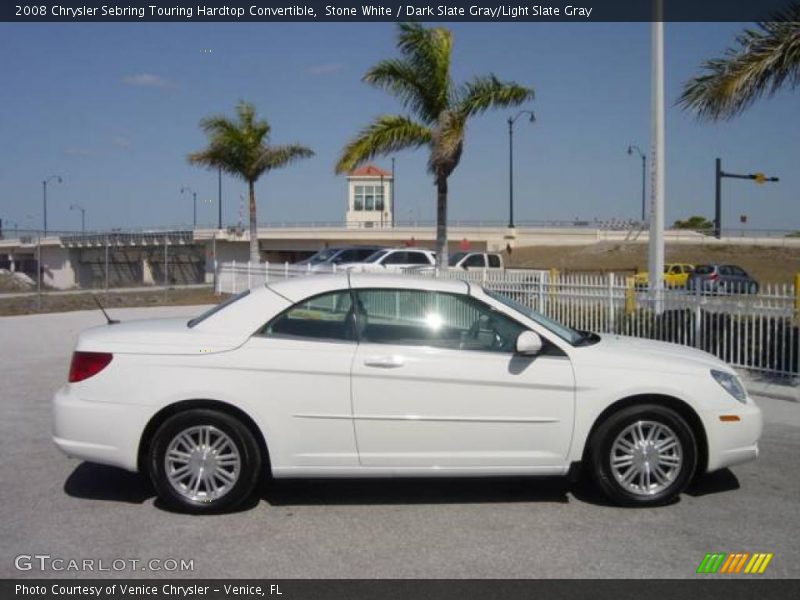 Stone White / Dark Slate Gray/Light Slate Gray 2008 Chrysler Sebring Touring Hardtop Convertible