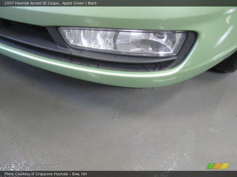 Apple Green / Black 2007 Hyundai Accent SE Coupe