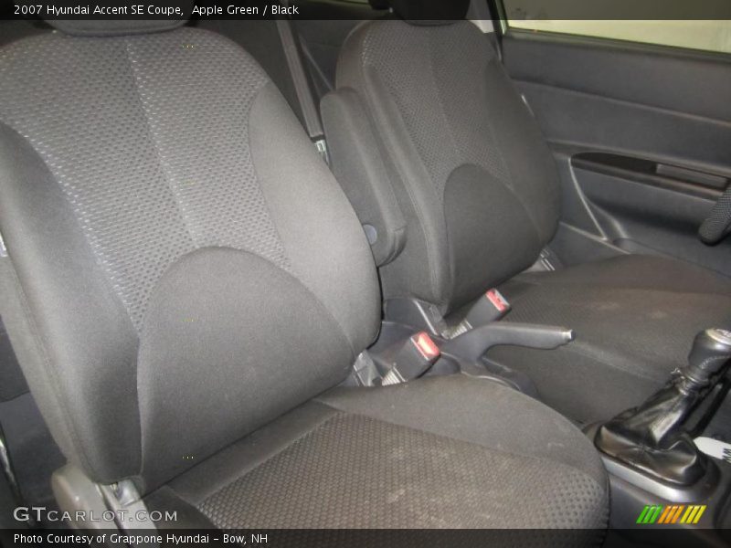  2007 Accent SE Coupe Black Interior