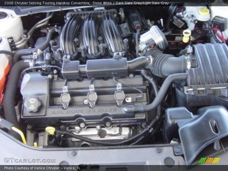 Stone White / Dark Slate Gray/Light Slate Gray 2008 Chrysler Sebring Touring Hardtop Convertible