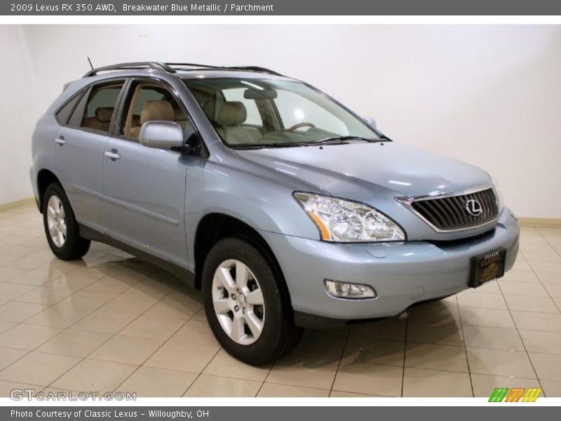Breakwater Blue Metallic / Parchment 2009 Lexus RX 350 AWD