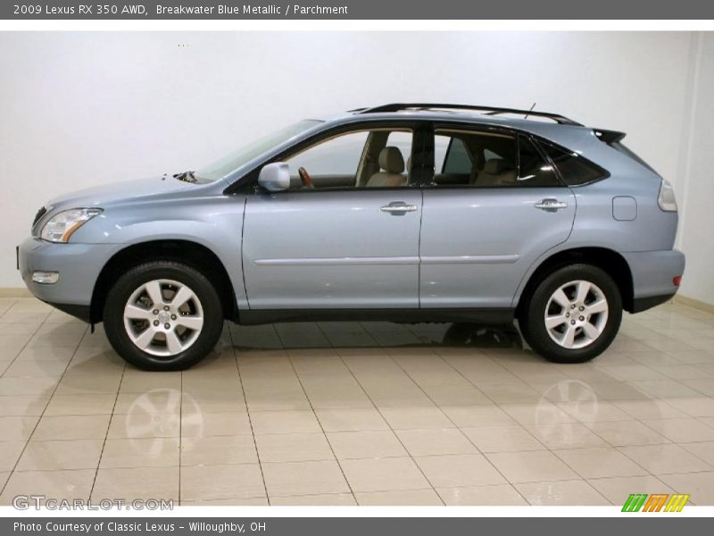 Breakwater Blue Metallic / Parchment 2009 Lexus RX 350 AWD