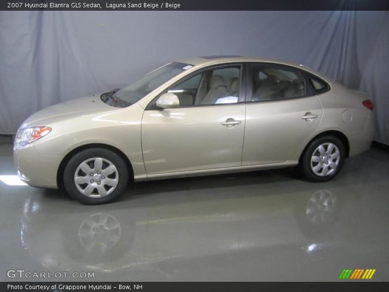 Laguna Sand Beige / Beige 2007 Hyundai Elantra GLS Sedan