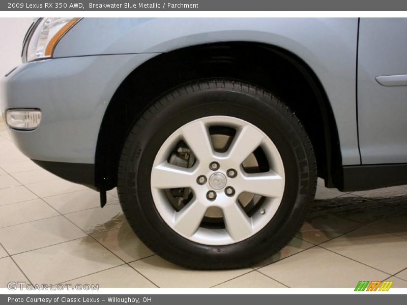 Breakwater Blue Metallic / Parchment 2009 Lexus RX 350 AWD