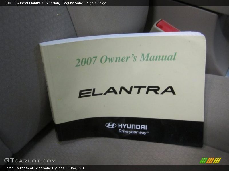 Laguna Sand Beige / Beige 2007 Hyundai Elantra GLS Sedan