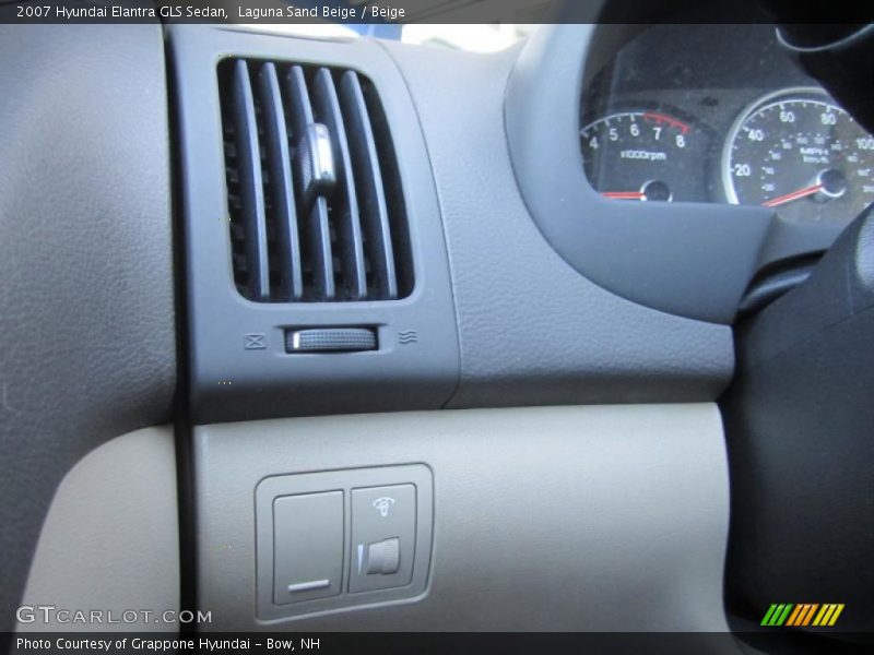 Laguna Sand Beige / Beige 2007 Hyundai Elantra GLS Sedan