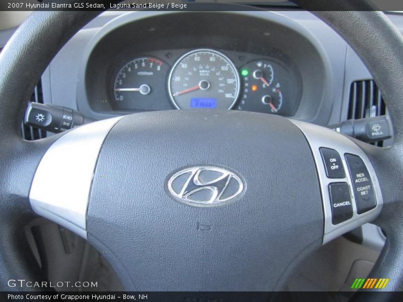 Laguna Sand Beige / Beige 2007 Hyundai Elantra GLS Sedan