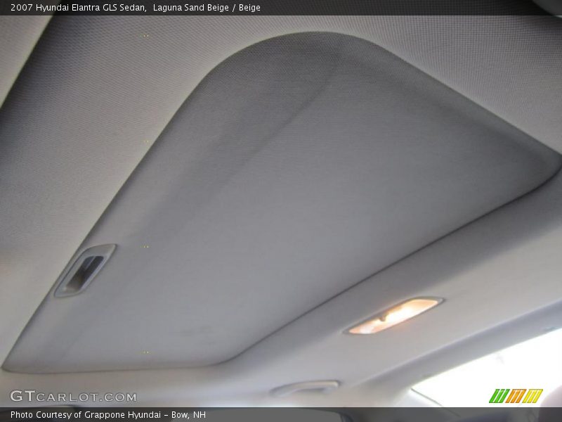 Laguna Sand Beige / Beige 2007 Hyundai Elantra GLS Sedan