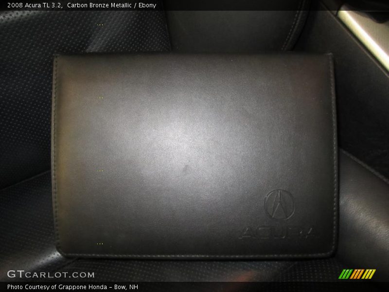 Carbon Bronze Metallic / Ebony 2008 Acura TL 3.2