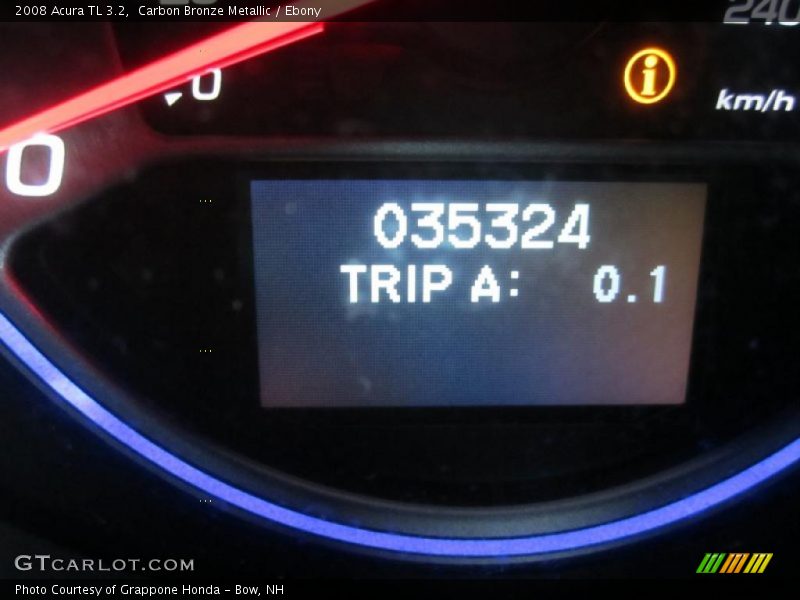 Carbon Bronze Metallic / Ebony 2008 Acura TL 3.2
