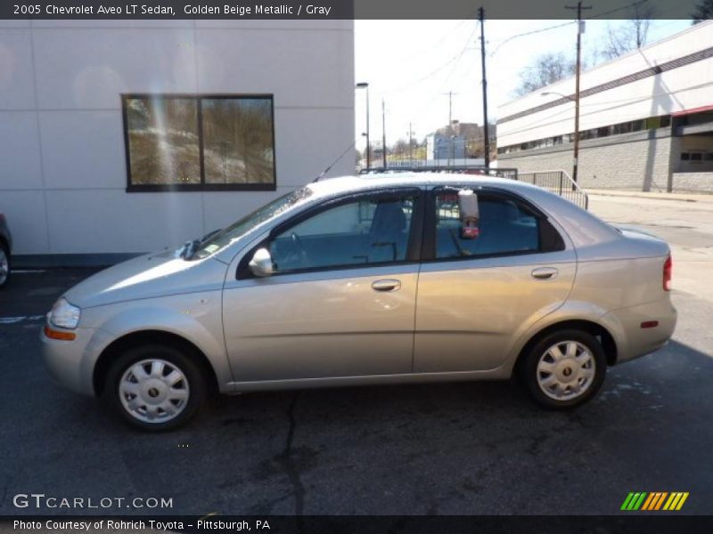 Golden Beige Metallic / Gray 2005 Chevrolet Aveo LT Sedan