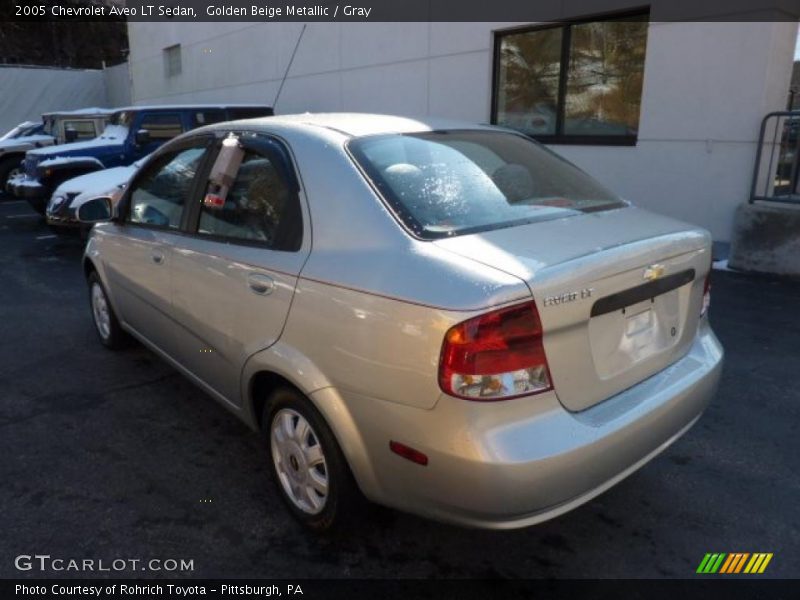Golden Beige Metallic / Gray 2005 Chevrolet Aveo LT Sedan
