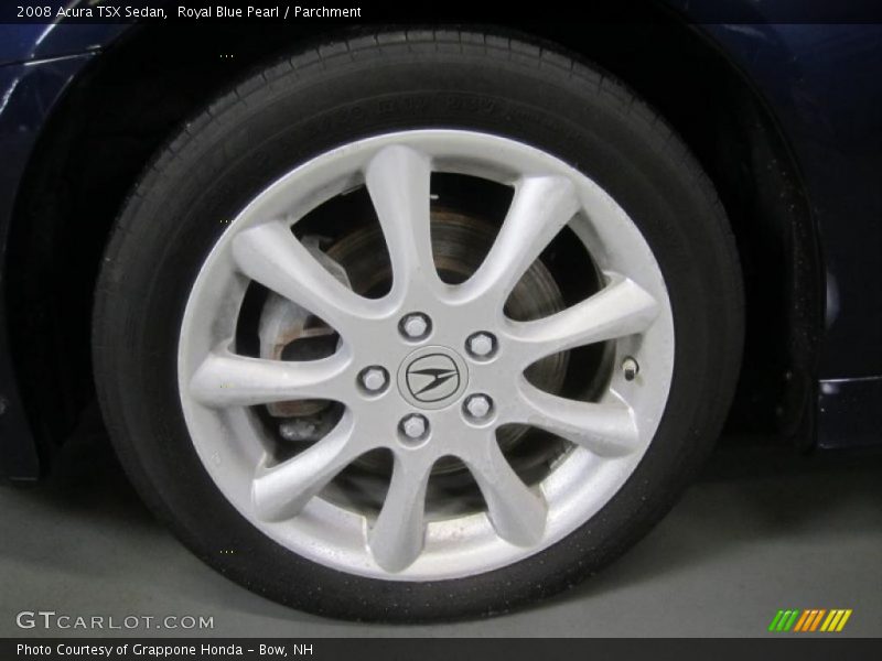Royal Blue Pearl / Parchment 2008 Acura TSX Sedan