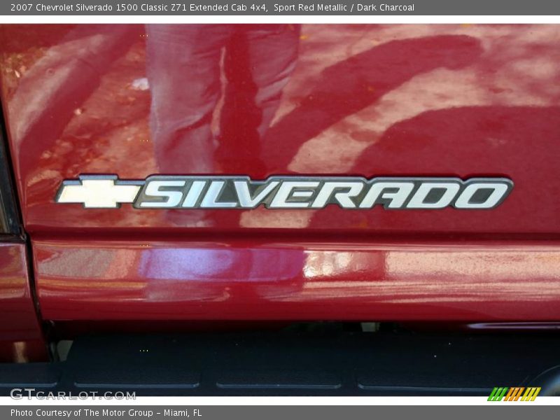 Sport Red Metallic / Dark Charcoal 2007 Chevrolet Silverado 1500 Classic Z71 Extended Cab 4x4