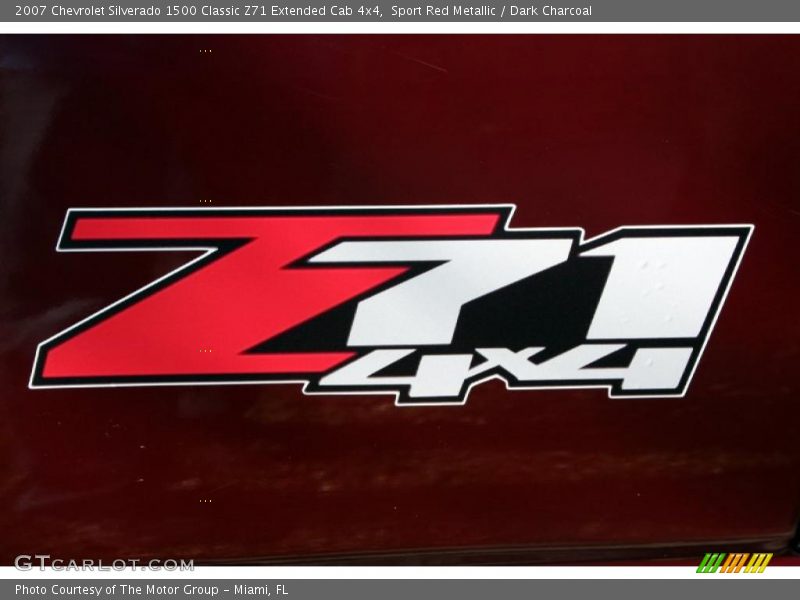 Sport Red Metallic / Dark Charcoal 2007 Chevrolet Silverado 1500 Classic Z71 Extended Cab 4x4
