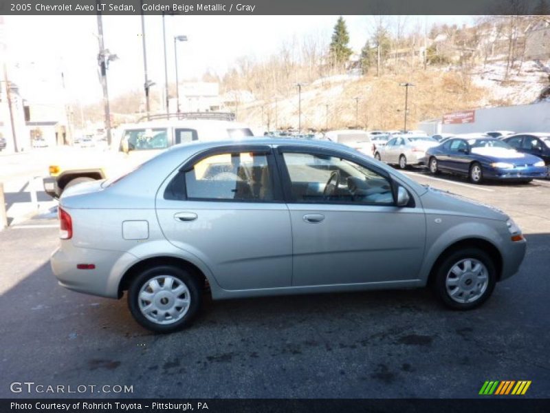 Golden Beige Metallic / Gray 2005 Chevrolet Aveo LT Sedan