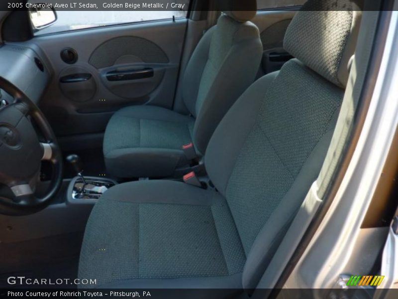 Golden Beige Metallic / Gray 2005 Chevrolet Aveo LT Sedan
