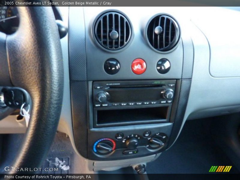 Golden Beige Metallic / Gray 2005 Chevrolet Aveo LT Sedan