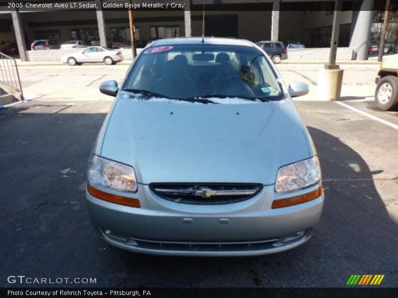 Golden Beige Metallic / Gray 2005 Chevrolet Aveo LT Sedan