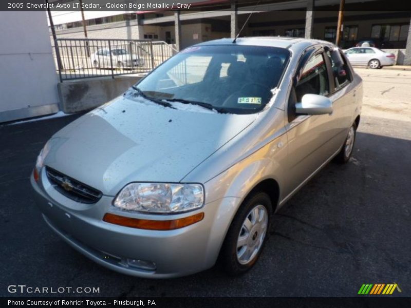 Golden Beige Metallic / Gray 2005 Chevrolet Aveo LT Sedan