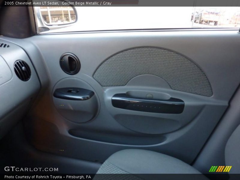 Golden Beige Metallic / Gray 2005 Chevrolet Aveo LT Sedan