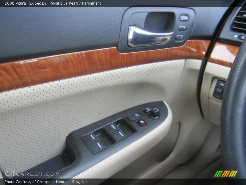Royal Blue Pearl / Parchment 2008 Acura TSX Sedan