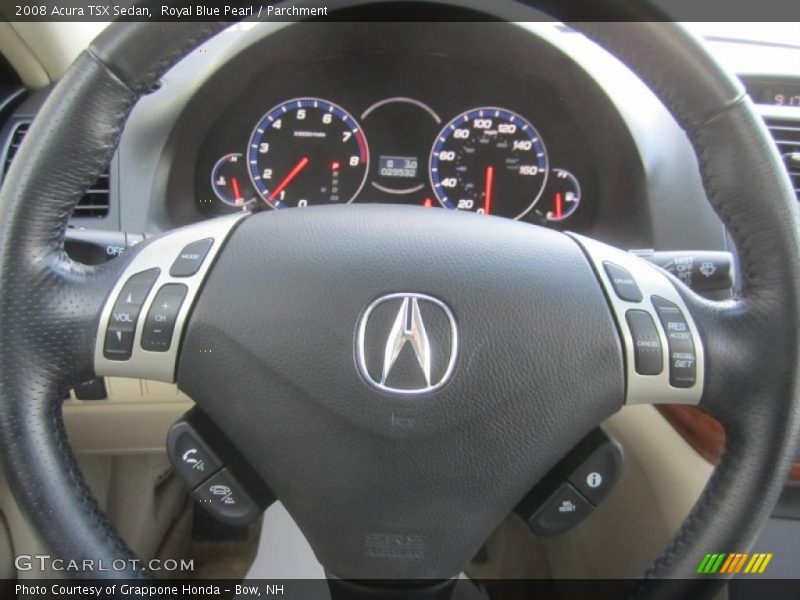 Royal Blue Pearl / Parchment 2008 Acura TSX Sedan