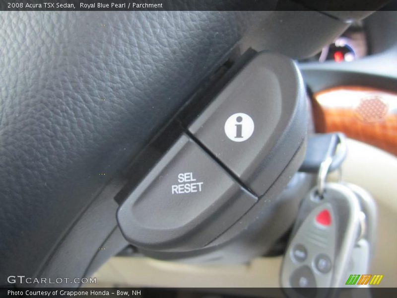 Royal Blue Pearl / Parchment 2008 Acura TSX Sedan