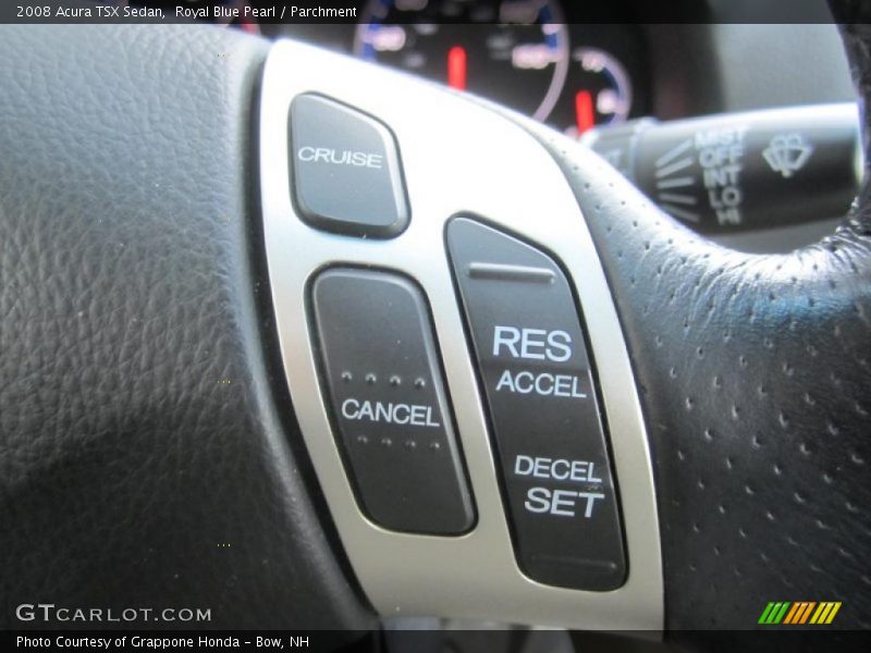 Royal Blue Pearl / Parchment 2008 Acura TSX Sedan