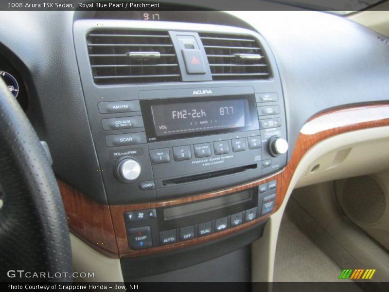 Royal Blue Pearl / Parchment 2008 Acura TSX Sedan