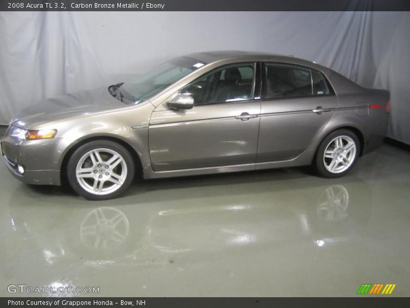 Carbon Bronze Metallic / Ebony 2008 Acura TL 3.2