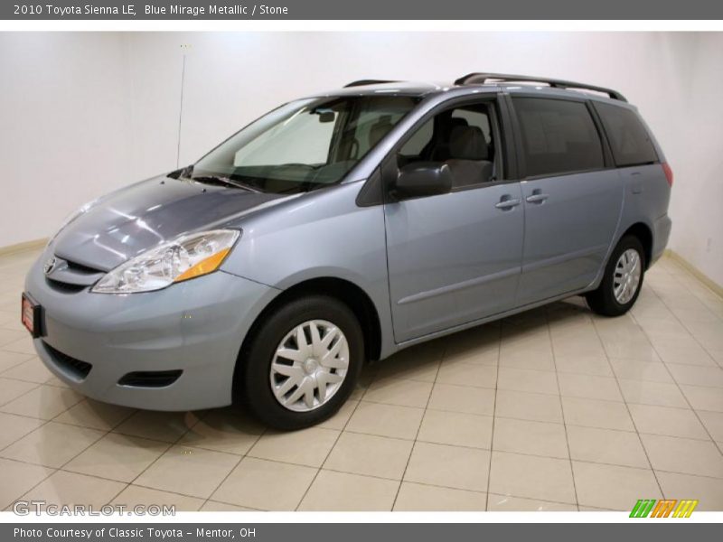 Blue Mirage Metallic / Stone 2010 Toyota Sienna LE