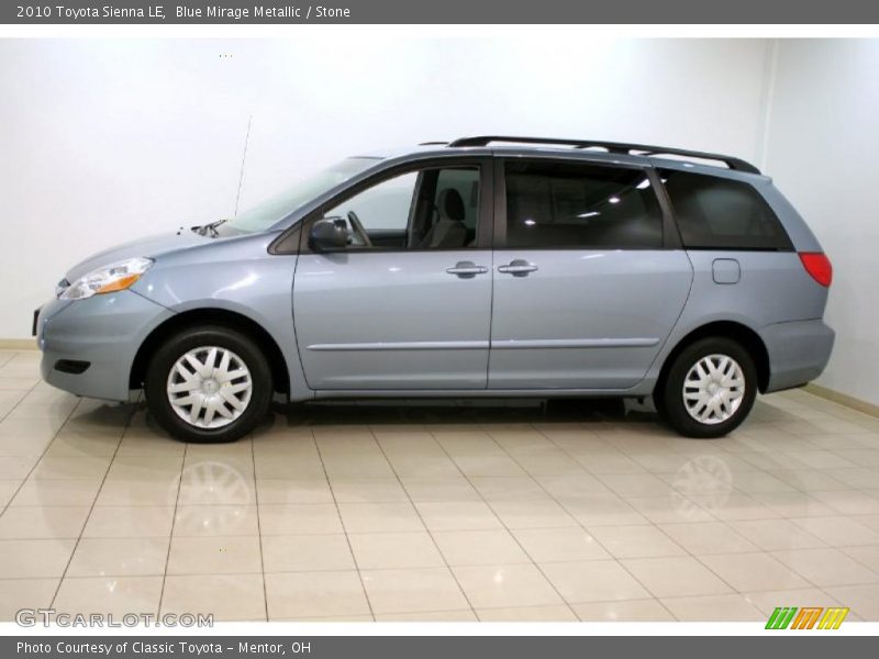Blue Mirage Metallic / Stone 2010 Toyota Sienna LE