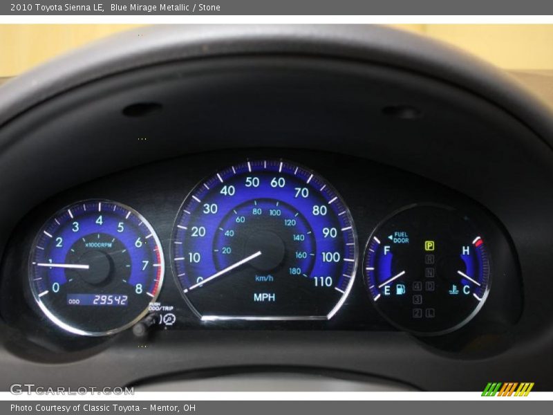 Blue Mirage Metallic / Stone 2010 Toyota Sienna LE