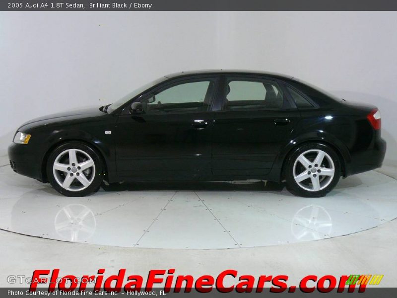 Brilliant Black / Ebony 2005 Audi A4 1.8T Sedan