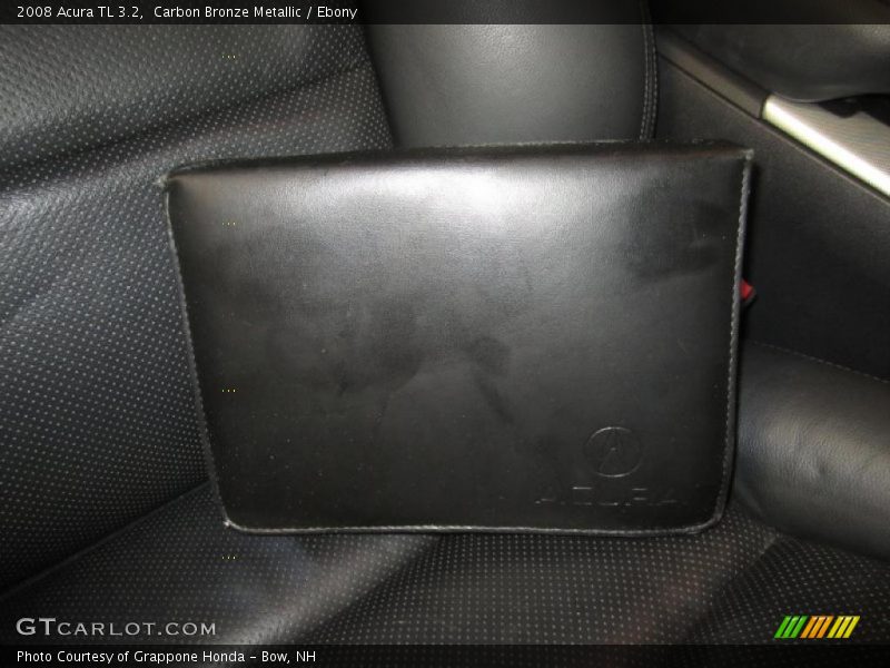 Carbon Bronze Metallic / Ebony 2008 Acura TL 3.2