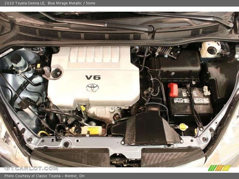 Blue Mirage Metallic / Stone 2010 Toyota Sienna LE
