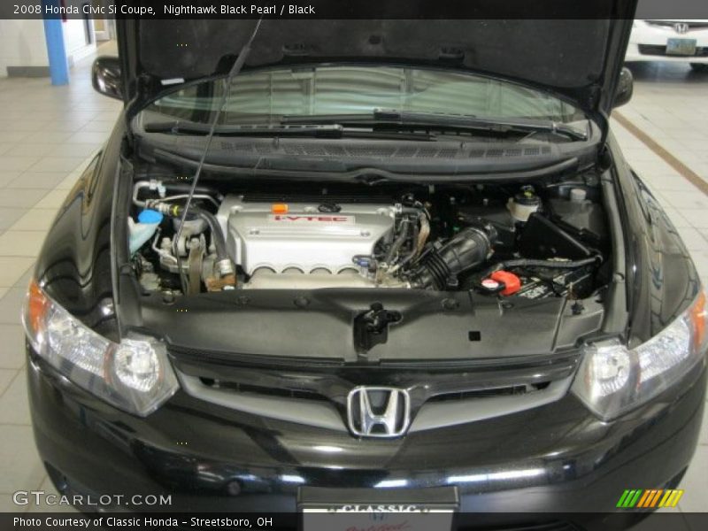 Nighthawk Black Pearl / Black 2008 Honda Civic Si Coupe