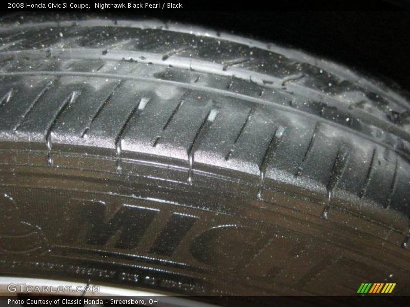Nighthawk Black Pearl / Black 2008 Honda Civic Si Coupe