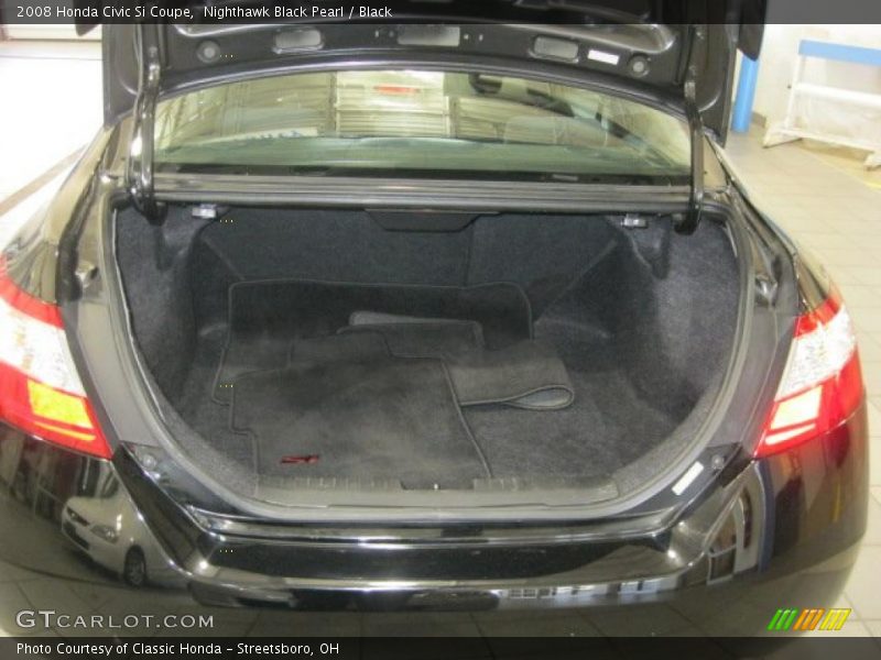 Nighthawk Black Pearl / Black 2008 Honda Civic Si Coupe