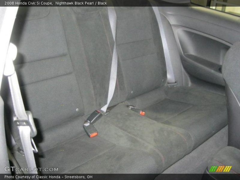 Nighthawk Black Pearl / Black 2008 Honda Civic Si Coupe