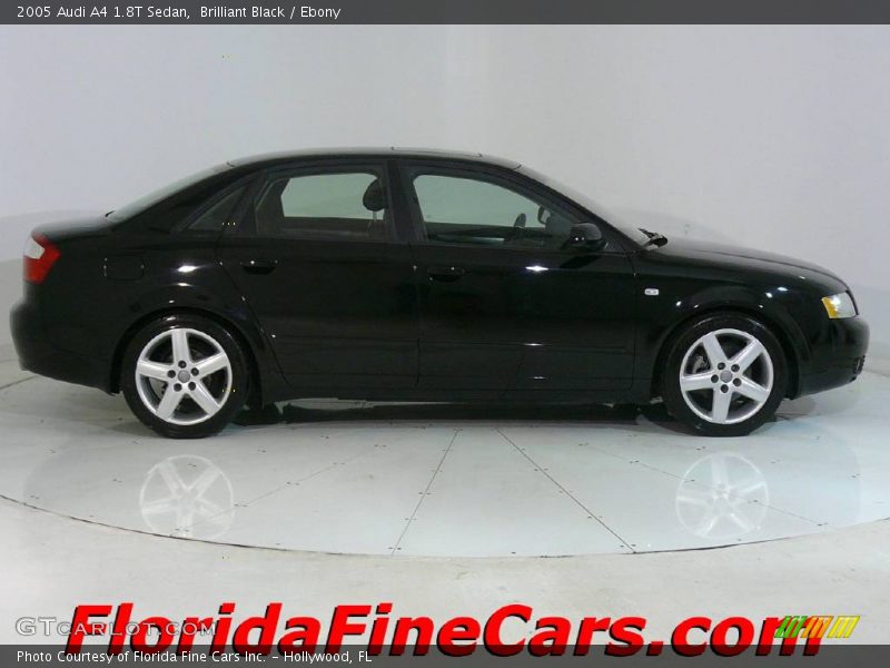 Brilliant Black / Ebony 2005 Audi A4 1.8T Sedan