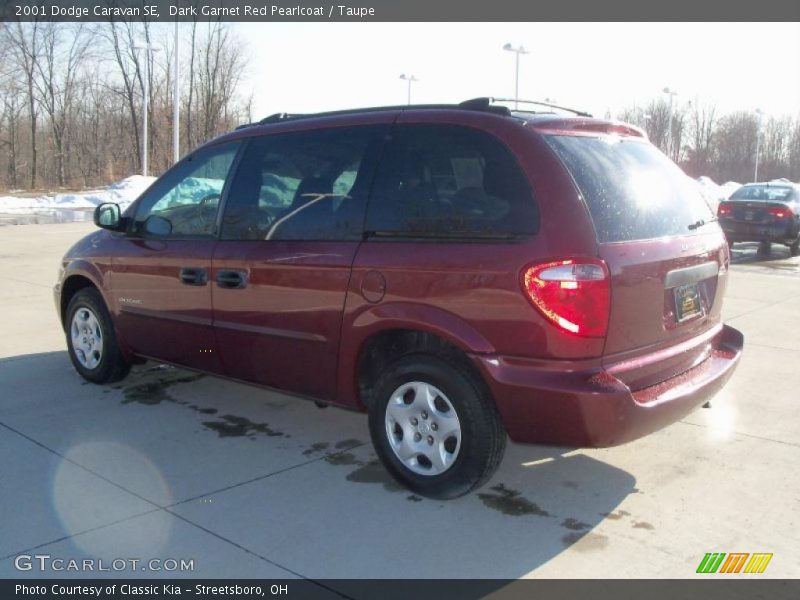 Dark Garnet Red Pearlcoat / Taupe 2001 Dodge Caravan SE
