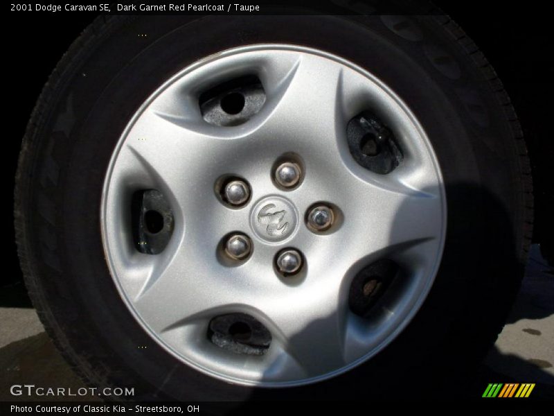 Dark Garnet Red Pearlcoat / Taupe 2001 Dodge Caravan SE