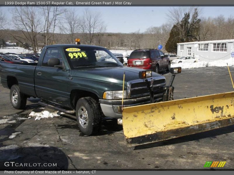 Emerald Green Pearl / Mist Gray 1999 Dodge Ram 1500 ST Regular Cab